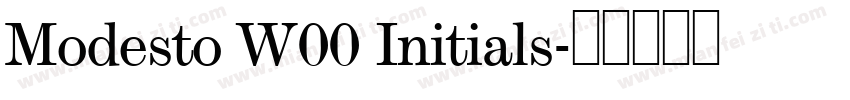 Modesto W00 Initials字体转换